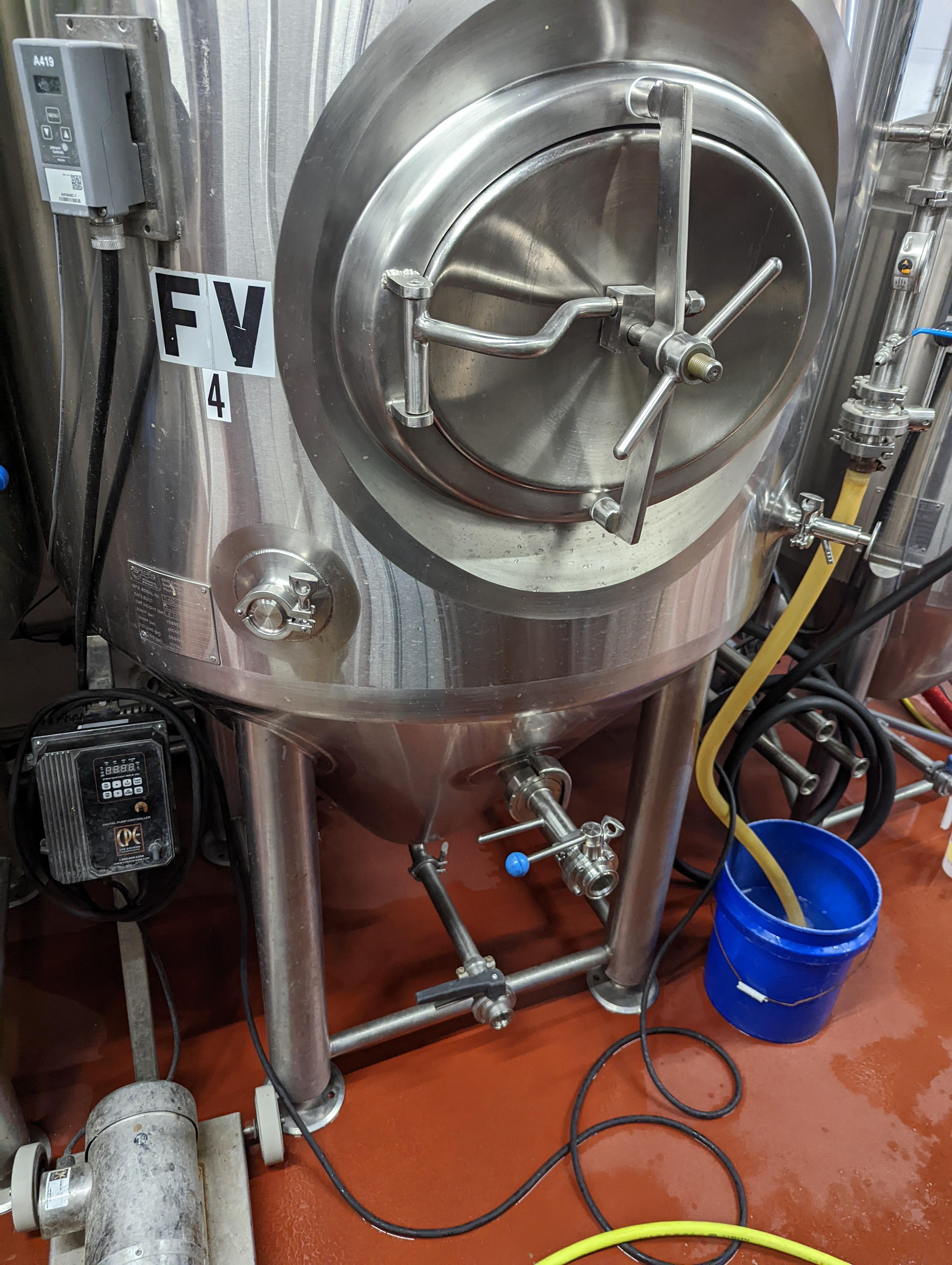 Specific Mechanical Systems 10 Bbl Jacketed Fermenter Tank