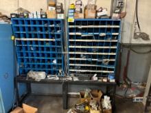 Parts Bins With Bolts, Nuts, Pins Etc