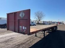 2007 Lufkin Flatbed Trailer W/ Moffett Hookup