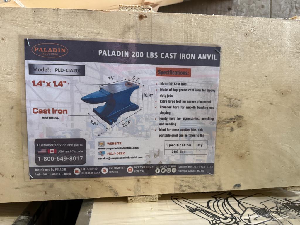 Paladin 200LB Cast Iron Anvil