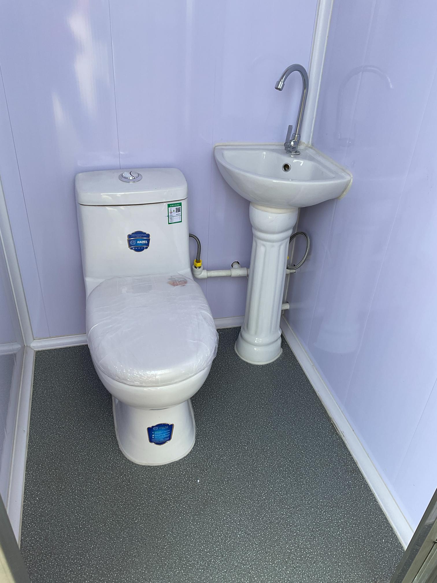 Double Stall Portable Toilet