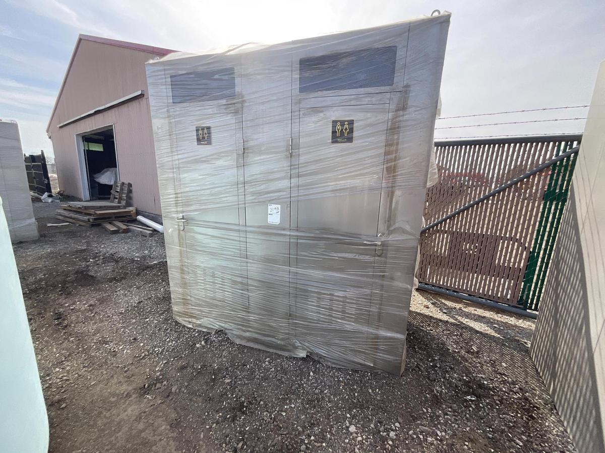 Double Stall Portable Toilet