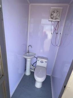 Double Stall Portable Toilet