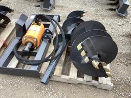 Wolverine Skid Steer Auger W/ 12" 18" Bits