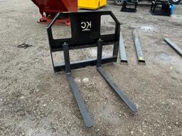 42" KC Skid Steer Forks