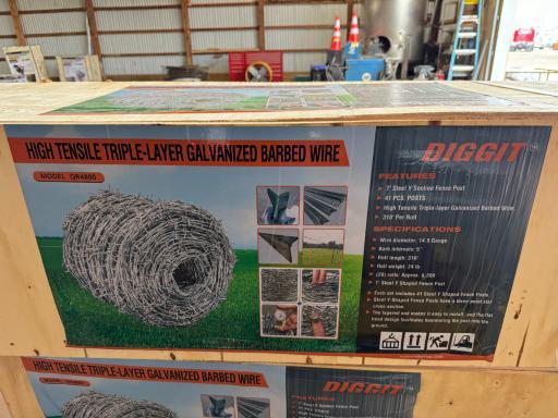 6,200 Ft High Tensile Triple Layer Galvanized Barbed Wire