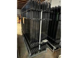 220' of 7' Tall Wrought Iron Fence Panels & Posts