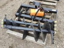 Wolverine Skid Steer Auger W/ 12"& 18" Bits