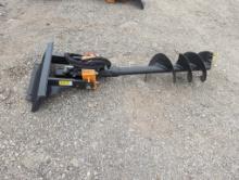 Wolverine Mini Skid Steer Auger w/ 12" Bit