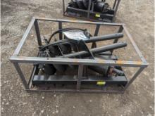 Agrotk Skid Steer Auger w/ 3 Bits, 14", 12", 6"