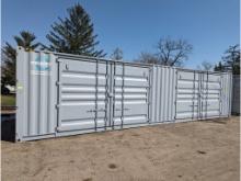 1 Trip 40' High Side Shipping Container w/ Side Doors