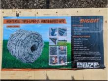 6,200 Ft High Tensile Triple Layer Galvanized Barbed Wire