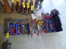 Hand Tools, Sockets, Shears, Etc.  (Lot)