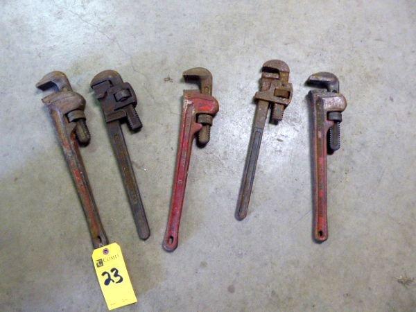 Pipe Wrenches, 18"  (5 Each)