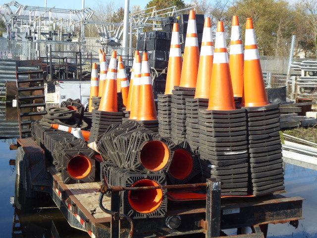 Traffic Cones, Asst.  (Approx. 300+)  (Trailer NOT Included)  (Lot)