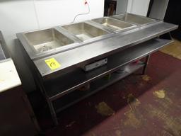 Eagle 63.5" Sealed 4-Well Electric Stationary Hot Food Table, m/n SHT4-120