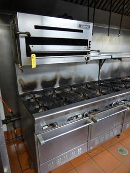 U.S. Range 10-Burner Range w/ Double Oven & Salamander