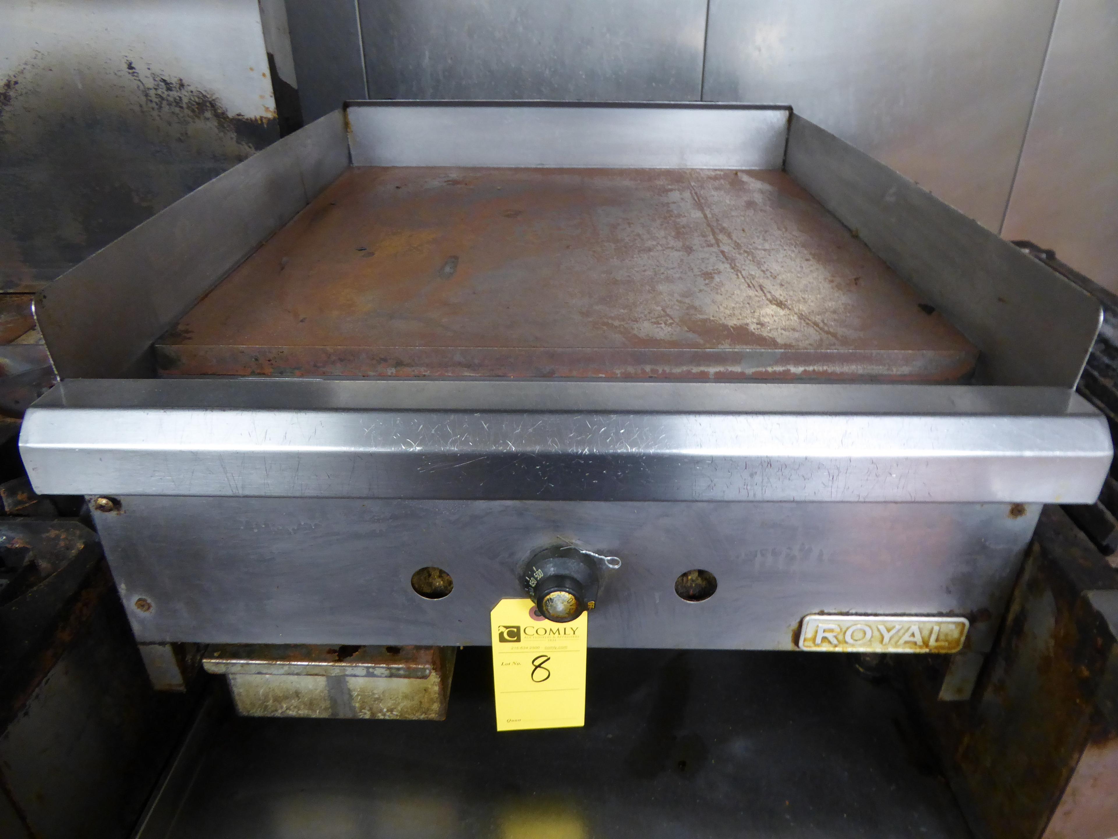 Royal Flat Top Gas Grill, 2 1/2'