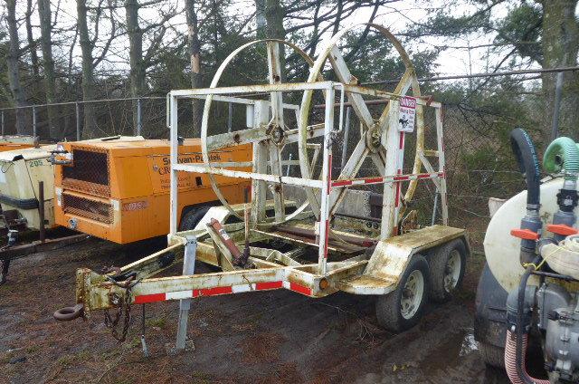 Steel Framed Reel Trailer, Tandem Axle