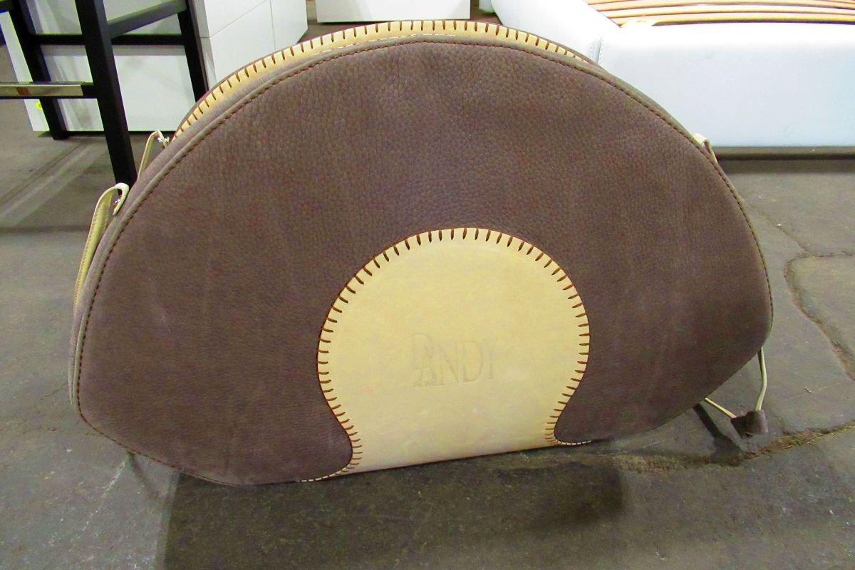 Gamma Lola Bag w/Vintage Ivory & Nabuk Ardesia Leather