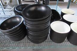 Plastic Storage Containers, Mixing Bowls, Bus Pans, Etc.   (Lot)