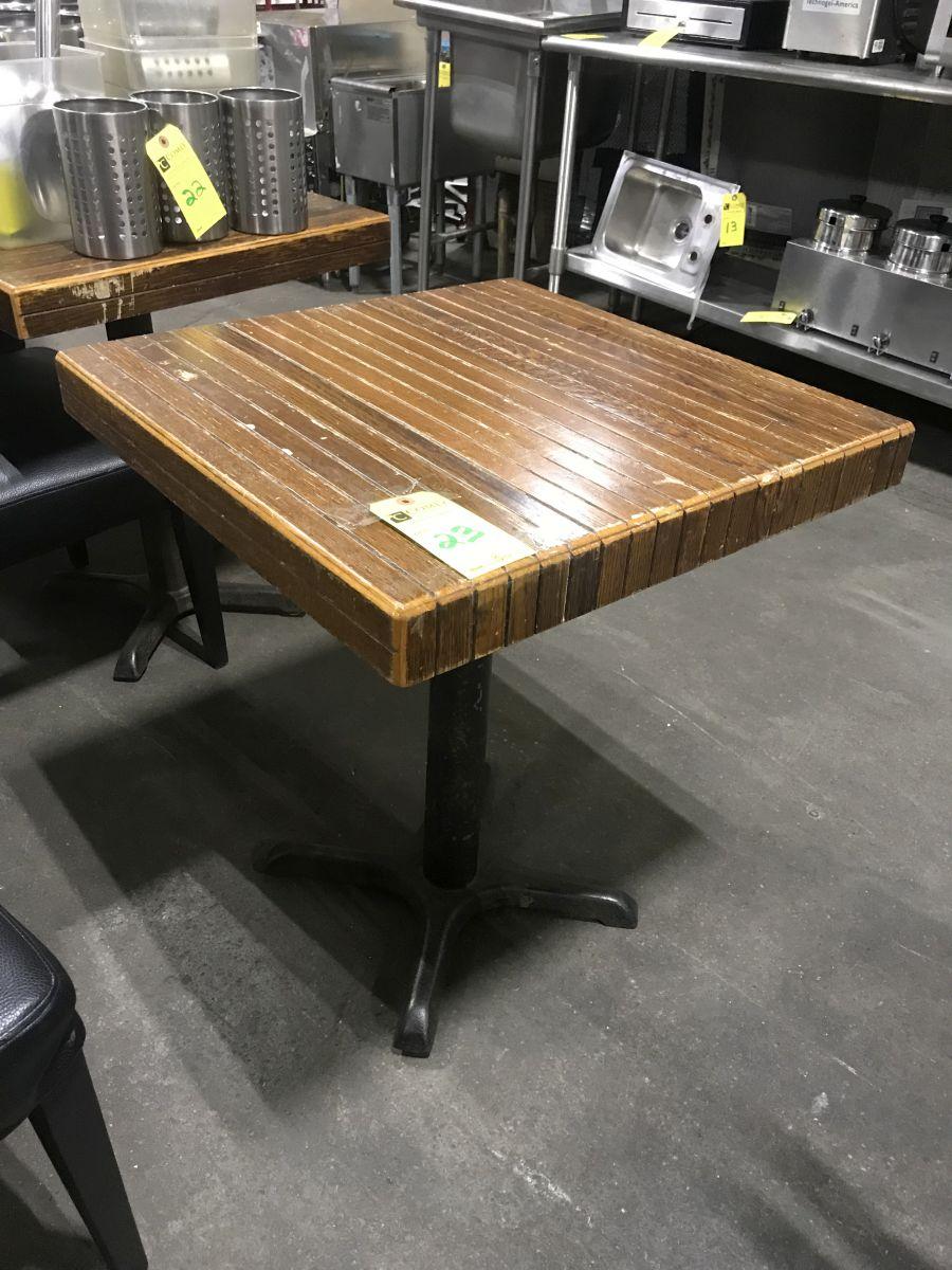 Wood Pedestal Tables
