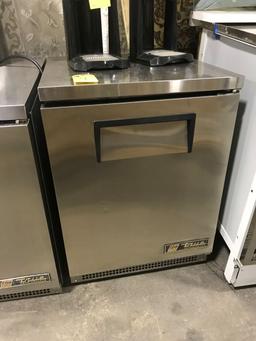 True Stainless Steel Undercounter Single Door Refrigerator