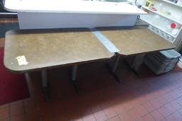 Leather Top Tables, 4'x3'