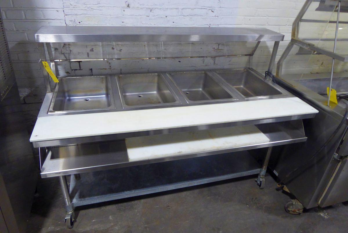 Eagle Group 64" Portable 4-Pan Steam Table