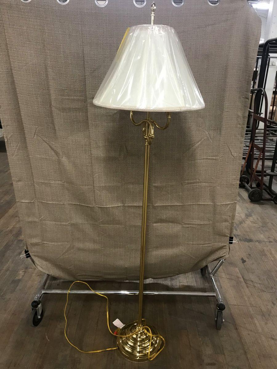 Baldwin Brass Solid Brass Floor Lamp w/Shade