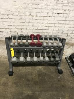 Dumbbell Set w/Eagle Rack