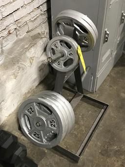 Weight Tree w/(8) Weight Plates