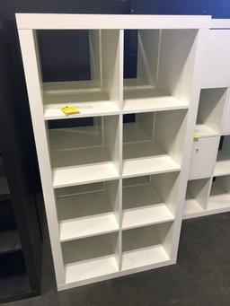 Wood Shelfs, 8-cubby, White