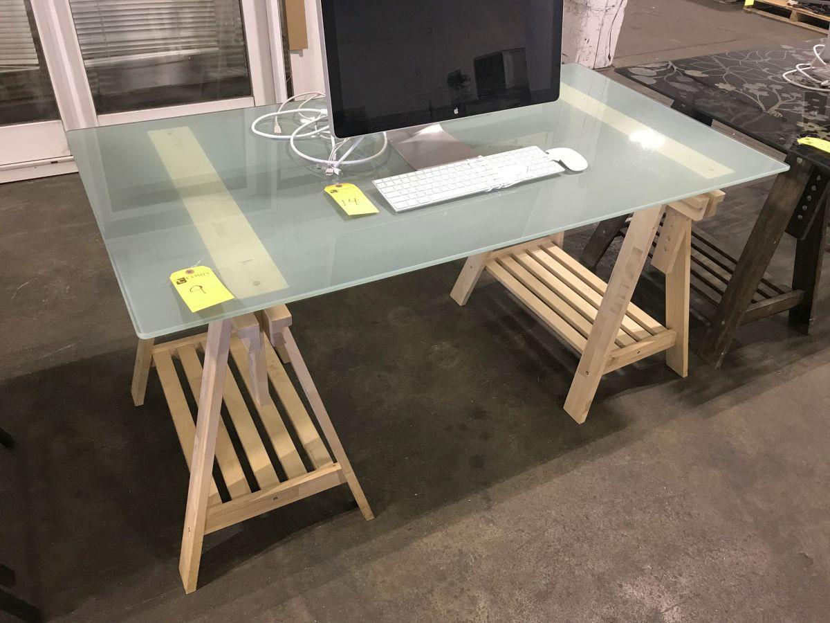 Glass Top Desk