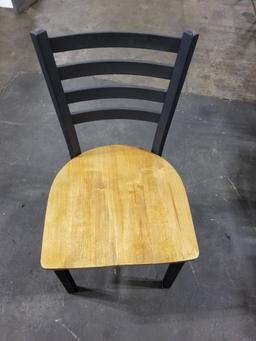 Metal Frame Wood Seat Chairs