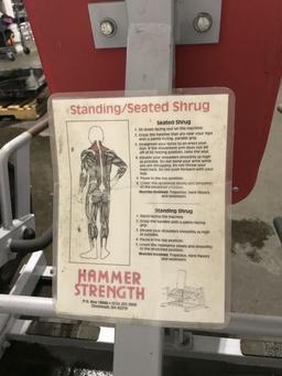 Hammer Strength Standing/Seated Shrug w/200 lbs. Weights