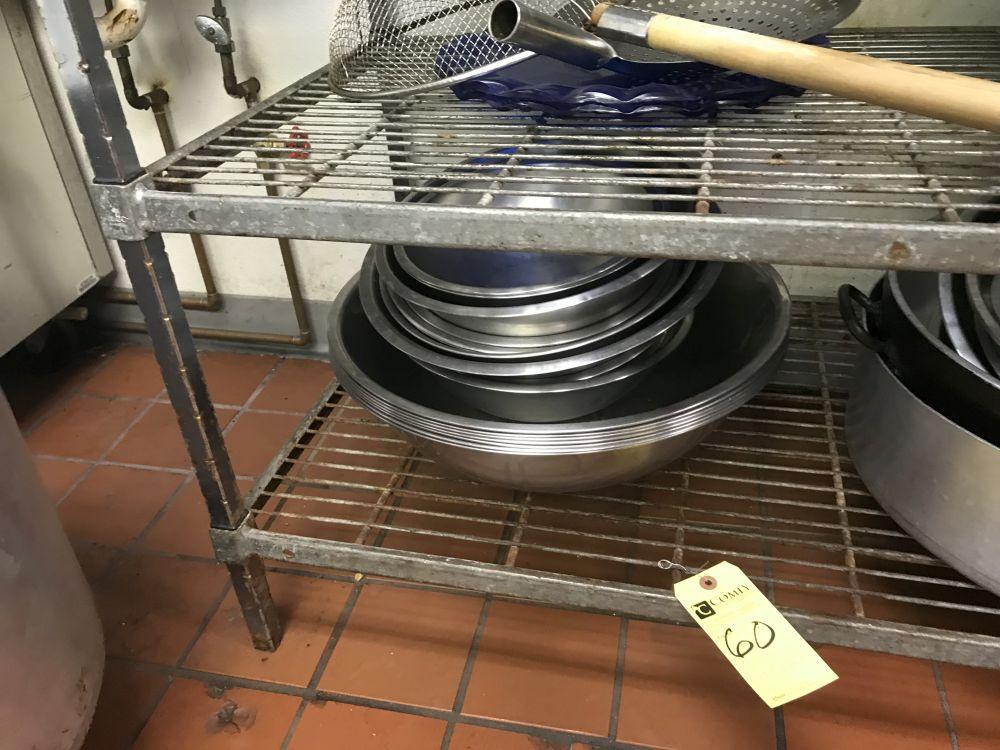 Stainless Steel Bowls, Pans, Etc.