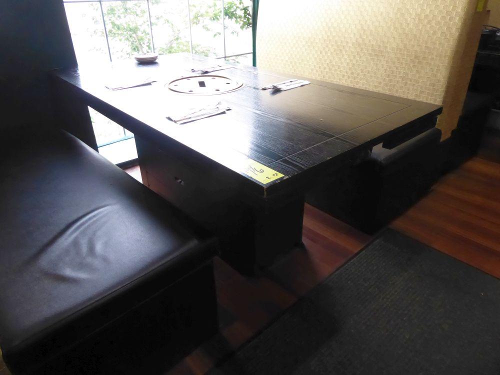 Wood Top Tables w/Gas Insert