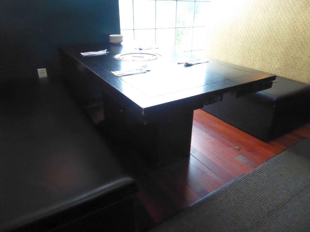 Wood Top Tables w/Gas Insert