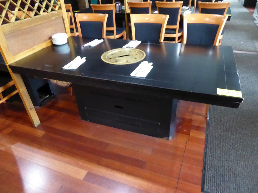 Wood Top Tables w/Gas Insert