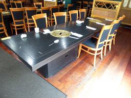 Wood Top Tables w/Gas Insert