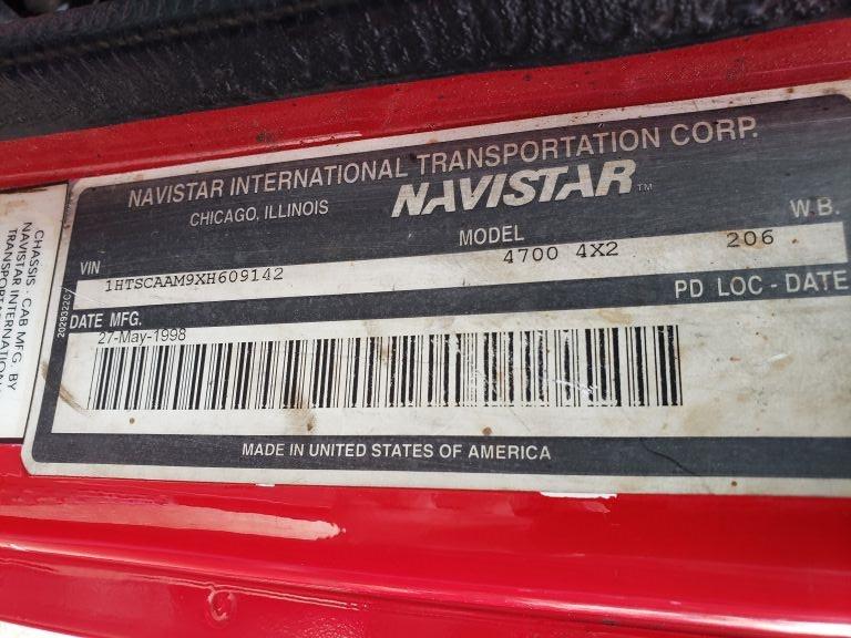 1999 International 4700 T444E Single Axle Attenuator Truck