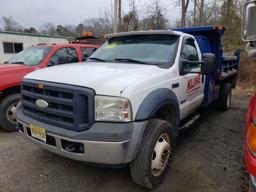 2006 Ford F-550 XL Super Duty Single Axle Mason Dump Truck