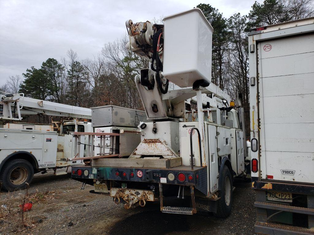 2004 International 7400 DT466 Single Axle Bucket Truck