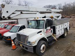 2004 International 7400 DT466 Single Axle Bucket Truck