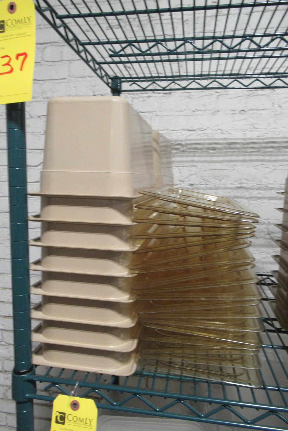 Cambro Plastic Inserts w/Lids