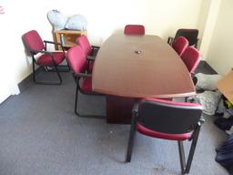 Conference Table w/ (8) Chairs (Lot)