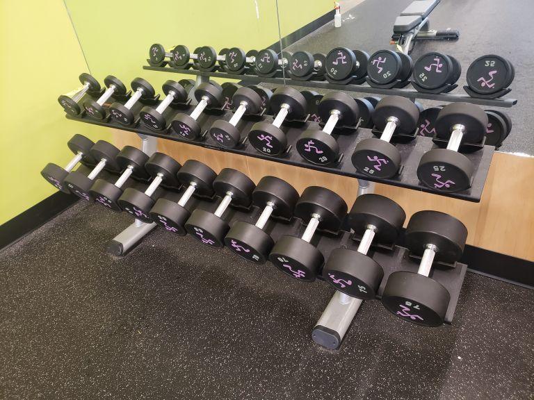 2-Tier Dumbbell Racks, w/Dumbbell Pairs, 5lb.-100lb. (5lb. Increments)