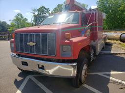 1994 Chevrolet Kodiak Single Axle Bucket Truck, Diesel, 6-Speed, Manual Transmission, Air Brakes, 25