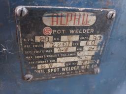 Alphil Spot Welder, m/n BW, s/n 7033